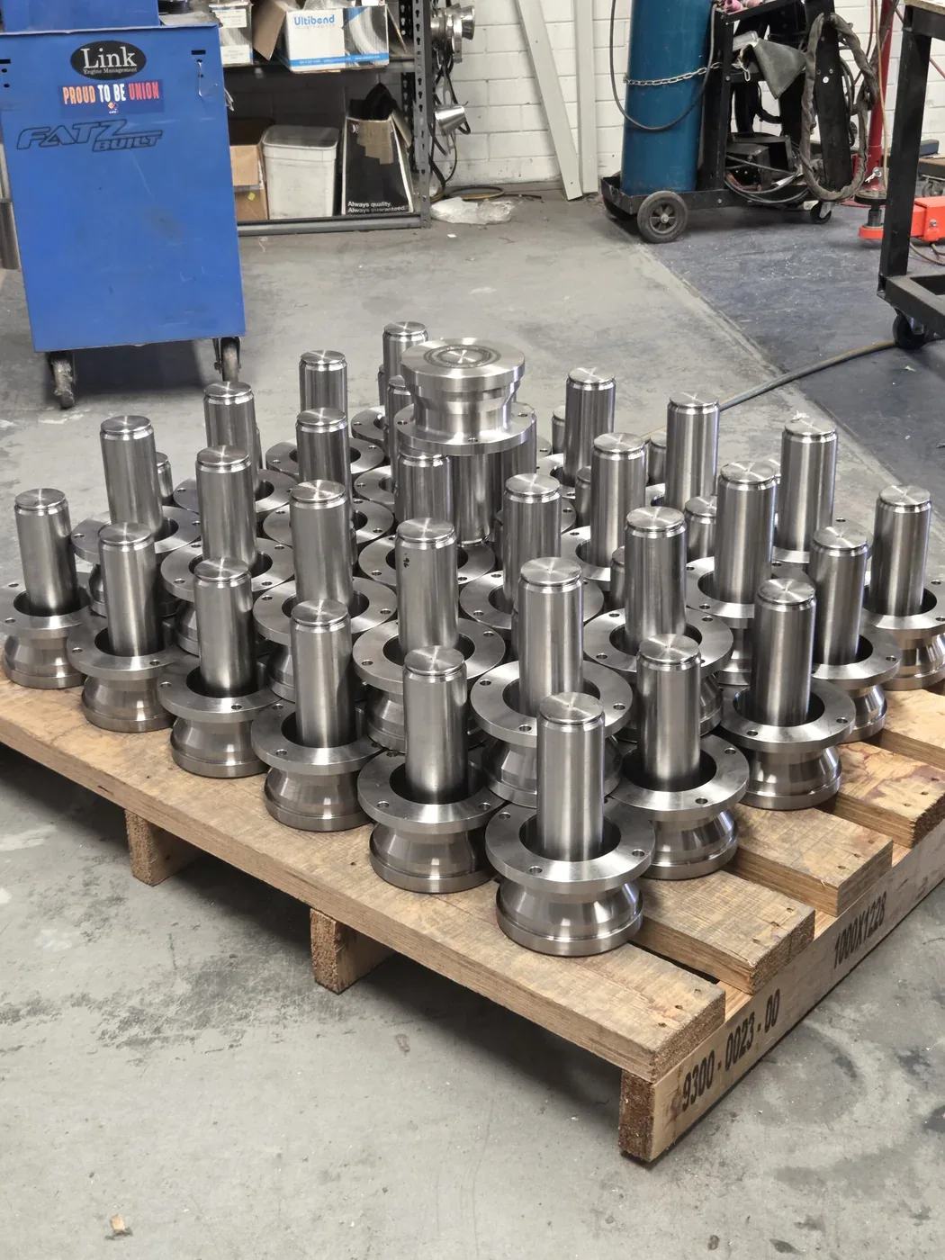 Precision fabricated component ready for inspection