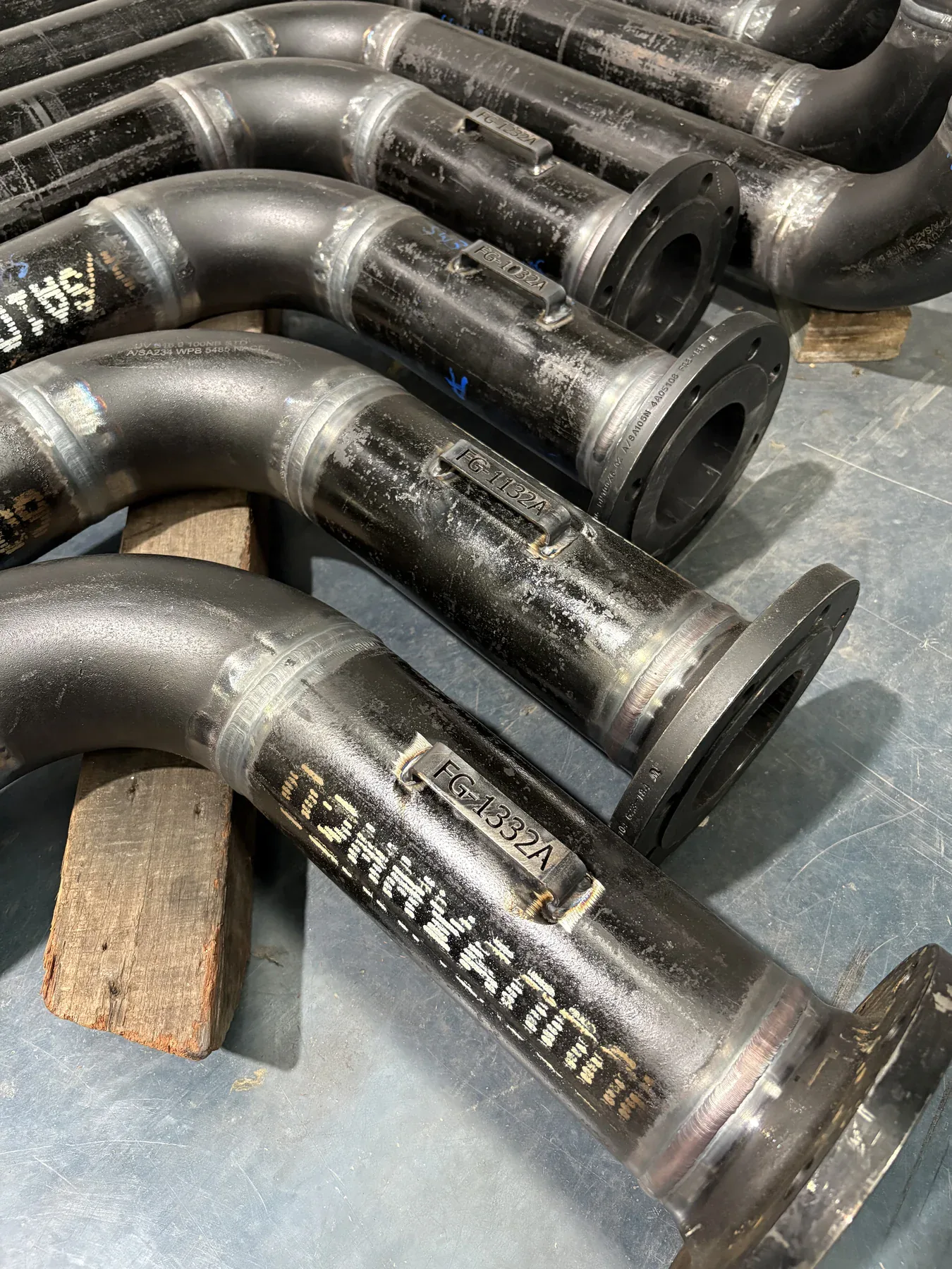 Flanged carbon steel spool fabricated for remote infrastructure