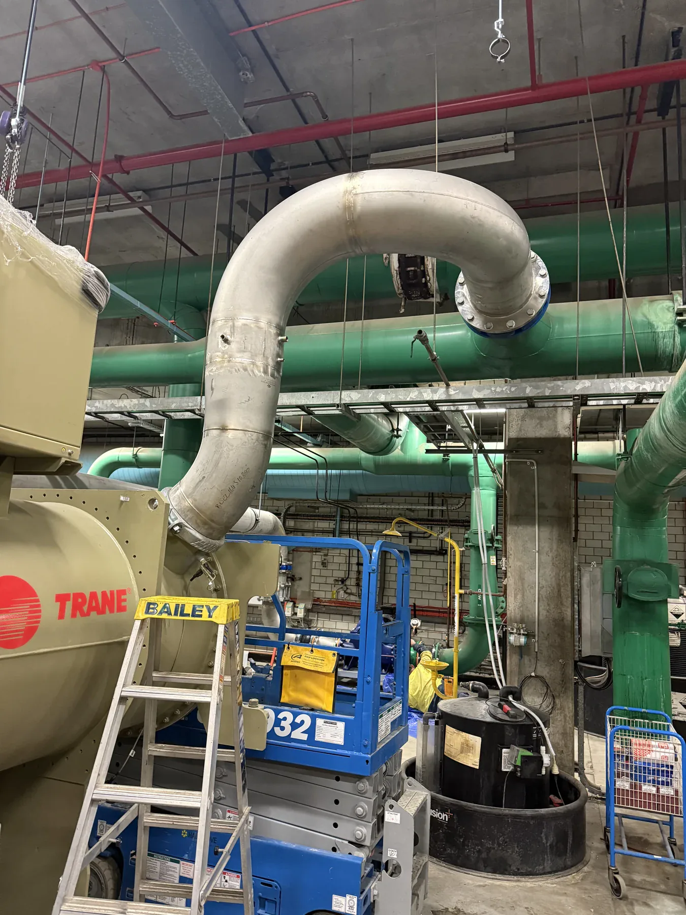 Royal Perth Hospital stainless heat exchanger refurbishment detail
