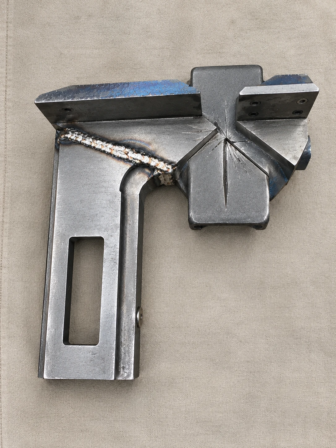 Detailed cast steel repair fabrication completed by Niche Welding
