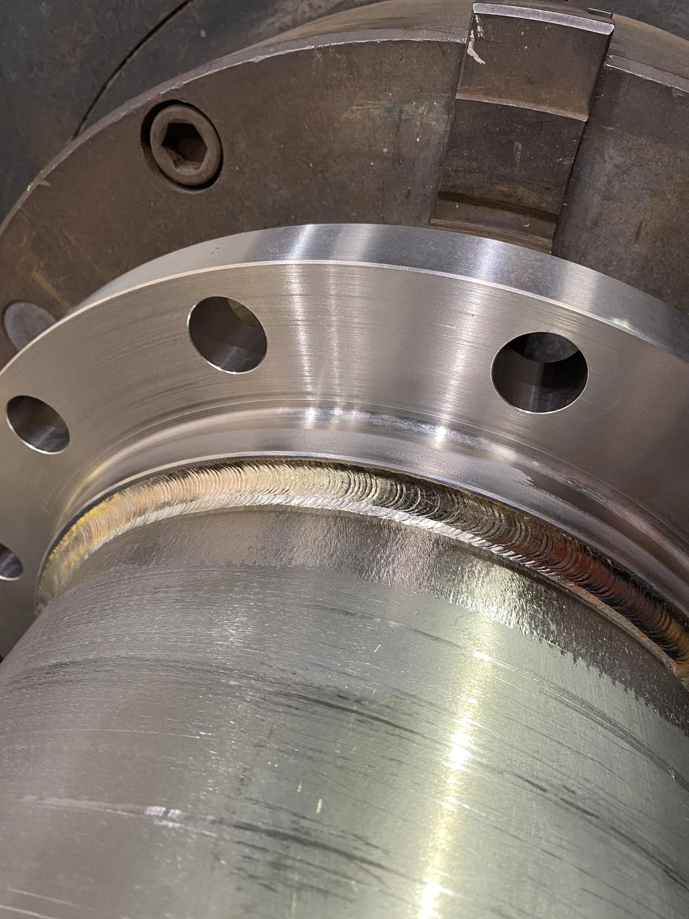 Super duplex flange welding completed by Niche Welding